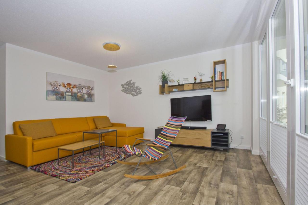 Mit Meerblick Und Terrasse, Gratis Nutzung Vom Ahoi Erlebnisbad Und Sauna In Sellin - Meeresblick Fewo 68 Goehren  Dış mekan fotoğraf